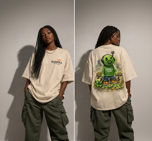T-shirt Radiola "Money Ca$h" - Oversize
